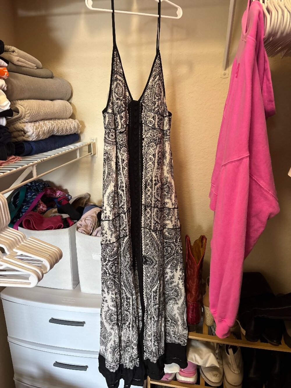 AllSaints black and white dress size 4